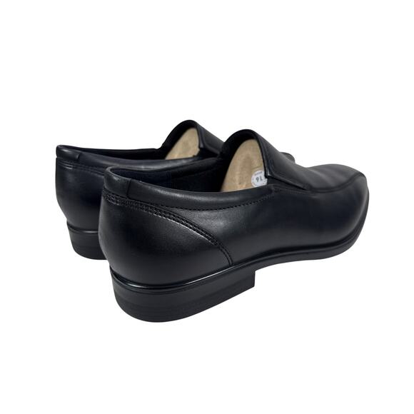 ECCO‎ Queenstown Slip On Loafer Mens 13 13.5 EU 47 Black Leather Bike Toe main image 4